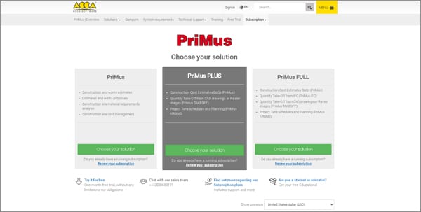 Elija el plan de suscripción | ACCA software